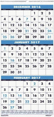 House of Doolittle - 7 Sheet, 8 x 17", Wall Calendar - Eagle Tool & Supply