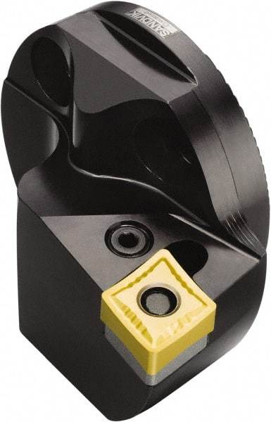 Sandvik Coromant - Right Hand Cut, Size 40, CNMG 432 Insert Compatiblity, Modular Turning & Profiling Cutting Unit Head - 27mm Ctr to Cutting Edge, 32mm Head Length, Through Coolant, Series T-Max P - Eagle Tool & Supply