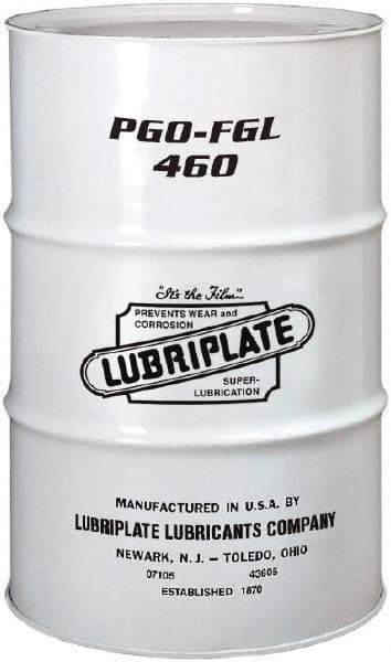 Lubriplate - 55 Gal Drum, Synthetic Gear Oil - 17°F to 443°F, 477 St Viscosity at 40°C, 83 St Viscosity at 100°C, ISO 460 - Eagle Tool & Supply