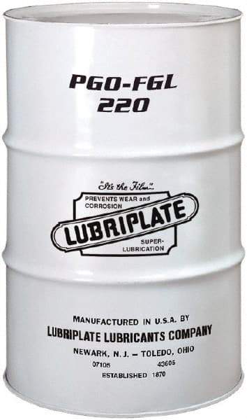 Lubriplate - 55 Gal Drum, Synthetic Gear Oil - 6°F to 443°F, 227 St Viscosity at 40°C, 42 St Viscosity at 100°C, ISO 220 - Eagle Tool & Supply