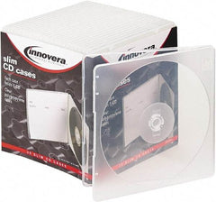 innovera - 1 Compartment, 5 Inch Wide x 3/16 Inch Deep x 5-5/8 Inch High, CD Case - Polypropylene, Clear - Eagle Tool & Supply