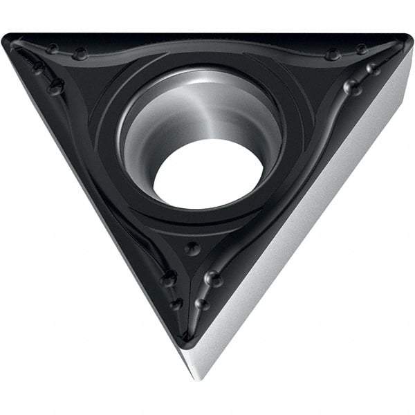 Walter - TCMT32.52 MK4 Grade WKK10S Carbide Turning Insert - TiCN/Al2O3 Finish, 60° Trigon, 3/8" Inscr Circle, 5/32" Thick, 1/32" Corner Radius - Eagle Tool & Supply