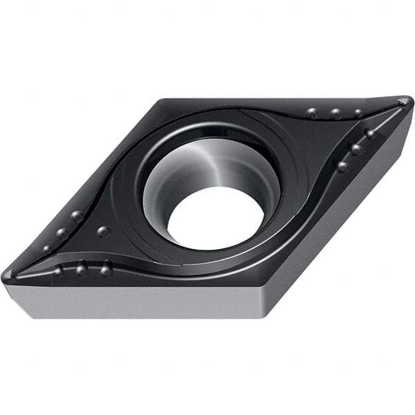 Walter - DCMT32.53 MK4 Grade WKK20S Carbide Turning Insert - TiCN/Al2O3 Finish, 55° Diamond, 3/8" Inscr Circle, 5/32" Thick, 3/64" Corner Radius - Eagle Tool & Supply
