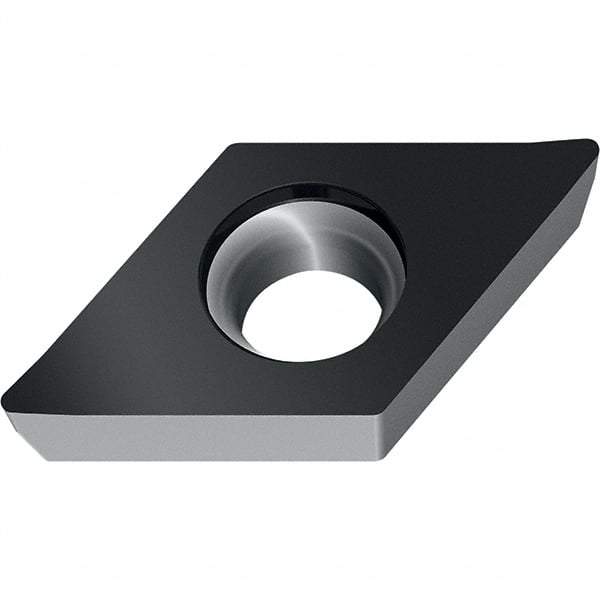 Walter - DCMW32.52 RK6 Grade WKK20S Carbide Turning Insert - TiCN/Al2O3 Finish, 55° Diamond, 3/8" Inscr Circle, 5/32" Thick, 1/32" Corner Radius - Eagle Tool & Supply