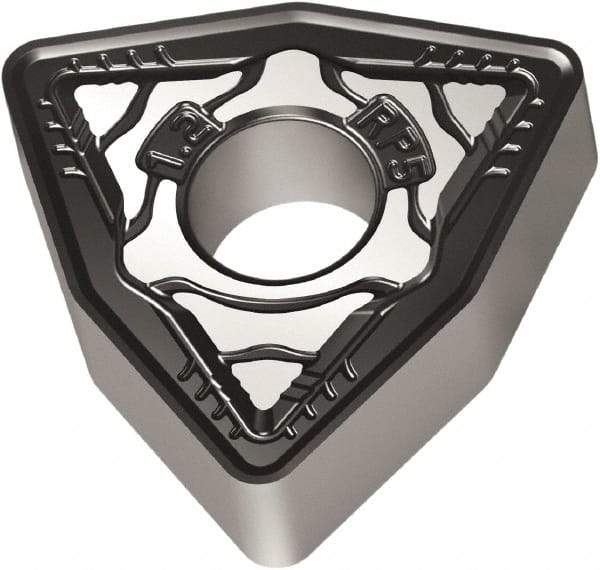 Walter - WNMG433 RP5 Grade WPP05S Carbide Turning Insert - 80° Trigon, 1/2" Inscr Circle, 3/16" Thick, 3/64" Corner Radius - Eagle Tool & Supply