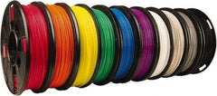 MakerBot - PLA Filament Small Spool - Black, Blue, Cool Gray, Green, Orange, Purple, Red, Warm Gray, White, Yellow, Use with Replicator Mini, Replicator (5th Generation), Replicator Z18, Replicator 2 - Eagle Tool & Supply