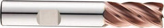 SGS - 1" Diam, Variable Pitch, 1-1/2" LOC, 5 Flute Solid Carbide Roughing Square End Mill - Ti-NAMITE-M Finish, 4" OAL, 1" Shank Diam, Single End, 37° Helix - Eagle Tool & Supply