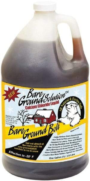 Bare Ground Solutions - 1 Gal Jug Calcium Chloride Liquid - Effective to -20°F - Eagle Tool & Supply