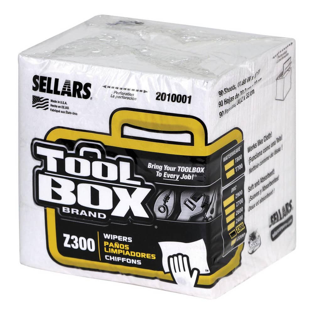 Shop Towel/Industrial Wipes: Poly Pack, White