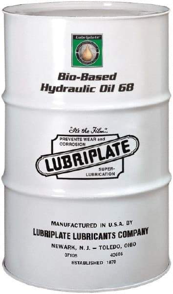 Lubriplate - 55 Gal Drum Botanical Hydraulic Oil - SAE 20, ISO 68, 64.1 cSt at 40°C & 12.5 cSt at 100°C - Eagle Tool & Supply