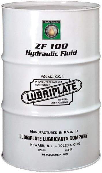 Lubriplate - 55 Gal Drum, Mineral Hydraulic Oil - SAE 30, ISO 100, 101.1 cSt at 40°C, 11.25 cSt at 100°C - Eagle Tool & Supply