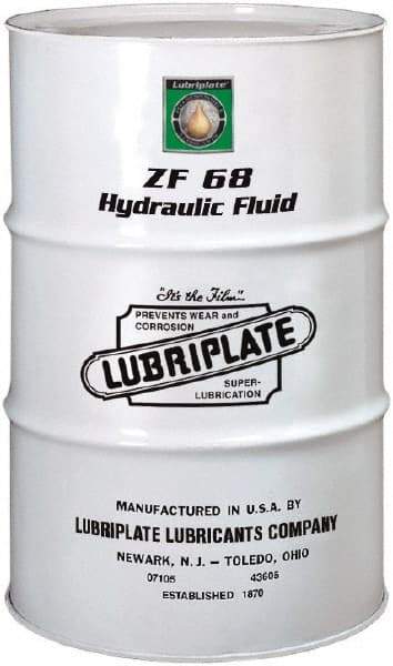 Lubriplate - 55 Gal Drum, Mineral Hydraulic Oil - SAE 20, ISO 68, 69.83 cSt at 40°, 8.2 cSt at 100°C - Eagle Tool & Supply