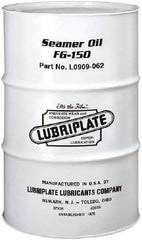 Lubriplate - 55 Gal Drum Mineral Seamer Oil - SAE 40, ISO 150, 109 cSt at 40°C & 12 cSt at 100°C, Food Grade - Eagle Tool & Supply