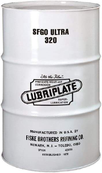 Lubriplate - 55 Gal Drum, Synthetic Gear Oil - 10°F to 420°F, 1557 SUS Viscosity at 100°F, 161 SUS Viscosity at 210°F, ISO 320 - Eagle Tool & Supply