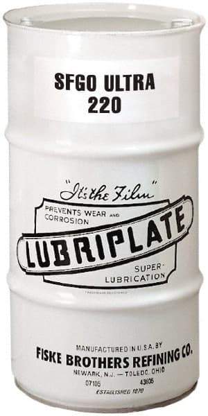 Lubriplate - 16 Gal Drum, Synthetic Gear Oil - 8°F to 420°F, 1088 SUS Viscosity at 100°F, 210 SUS Viscosity at 210°F, ISO 220 - Eagle Tool & Supply