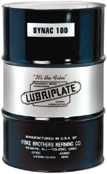 Lubriplate - 55 Gal Drum, ISO 100, SAE 30, Air Compressor Oil - 35°F to 350°, 510 Viscosity (SUS) at 100°F, 60 Viscosity (SUS) at 210°F - Eagle Tool & Supply