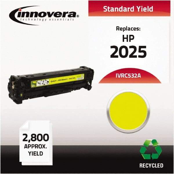 innovera - Yellow Toner Cartridge - Use with HP Color LaserJet CP2025 - Eagle Tool & Supply