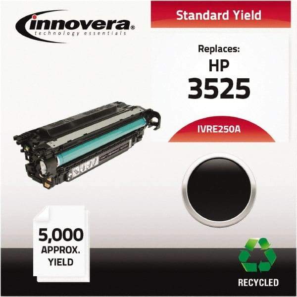 innovera - Black Toner Cartridge - Use with HP Color LaserJet CM3530 MFP, CM3530FS MFP, CP3525DN, CP3525N, CP3525X - Eagle Tool & Supply