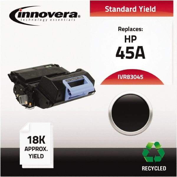 innovera - Black Toner Cartridge - Use with HP LaserJet 4345 MFP, 4345X MFP, 4345XM MFP, 4345XS MFP, M4345 MFP, M4345X, M4345XM, M4345XS - Eagle Tool & Supply