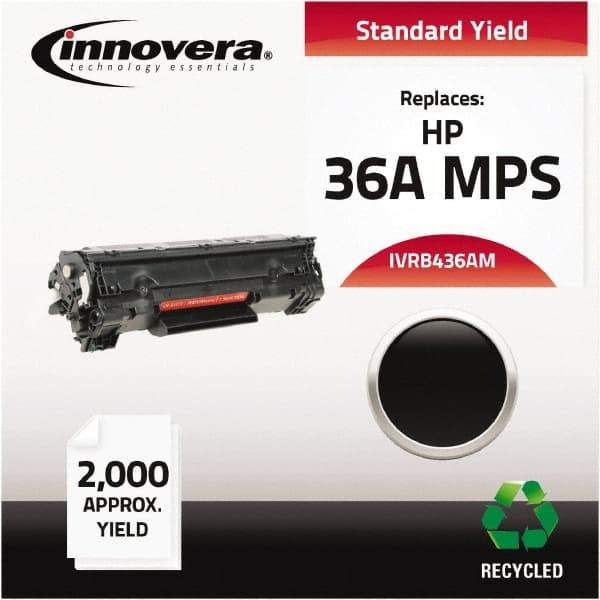 innovera - Black Toner Cartridge - Use with HP LaserJet P1505, P1505n - Eagle Tool & Supply