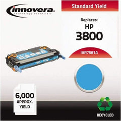 innovera - Cyan Toner Cartridge - Use with HP Color LaserJet 3800, CP3505 - Eagle Tool & Supply