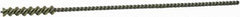 Weiler - 3/16" Diam Helical Nylon Tube Brush - Single Spiral, 0.012" Filament Diam, 1" Brush Length, 5" OAL, 0.087" Diam Galvanized Steel Shank - Eagle Tool & Supply