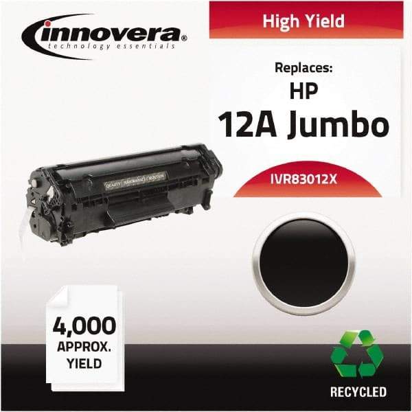 innovera - Black Toner Cartridge - Use with HP LaserJet 1010, 1012, 1015, 1018, 1020, 1022, 3015, 3020, 3030, 3050, 3052, 3055, M1319Fmfp - Eagle Tool & Supply