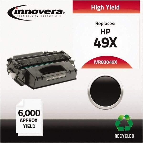 innovera - Black Toner Cartridge - Use with HP LaserJet 1320, 3390, 3392 - Eagle Tool & Supply