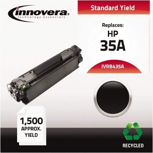 innovera - Black Toner Cartridge - Use with HP LaserJet P1002, P1003, P1004, P1005, P1006 - Eagle Tool & Supply