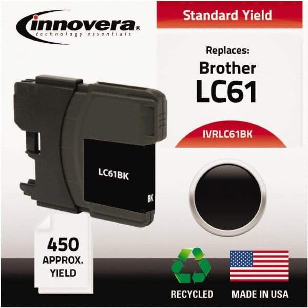 innovera - Black Inkjet Printer Cartridge - Use with Brother DCP-165C, 385C, 585CW, MFC-290C, 490CW, 5490CW, 6490CW, 790CW, 990CW - Eagle Tool & Supply