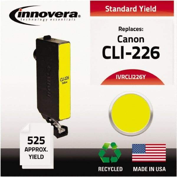 innovera - Yellow Inkjet Printer Cartridge - Use with Canon PIXMA iP4820, iX6520, MG5120, MG5220, MG6120, MG8120, MX882, MX892 - Eagle Tool & Supply