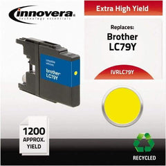 innovera - Yellow Inkjet Printer Cartridge - Use with Brother MFC-J6510DW, MFC-J6710DW, MFC-J6910DW, MFC-J825DW, MFC-J835DW - Eagle Tool & Supply