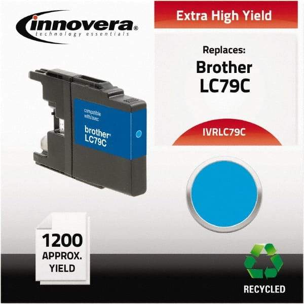 innovera - Cyan Inkjet Printer Cartridge - Use with Brother MFC-J6510DW, MFC-J6710DW, MFC-J6910DW, MFC-J825DW, MFC-J835DW - Eagle Tool & Supply