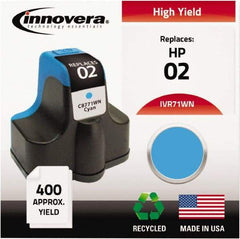 innovera - Cyan Inkjet Printer Cartridge - Use with HP Photosmart C5180, C6180, C7180, D6160, D7145, D7155, D7160, D7345, D7355, D7360, 3110, 3210, 3310, 8250 - Eagle Tool & Supply