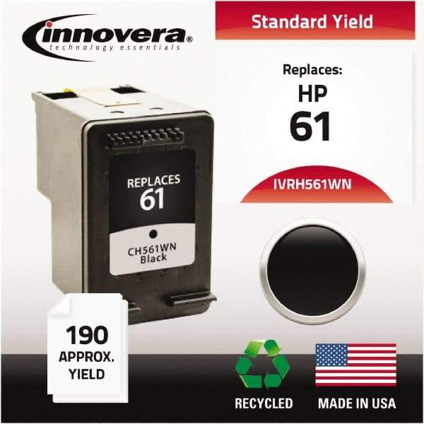 innovera - Black Inkjet Printer Cartridge - Use with HP Deskjet 1000, 1050, 1055, 2050, 3000, 3050, 3050A, 3052A, 3054A - Eagle Tool & Supply