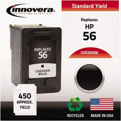 innovera - Black Ink Cartridge - Use with HP Deskjet 450, 5150, 5550, 5650, 5850, 9650, 9670, 9680, Digital Copier Printer 410, Officejet 6110 - Eagle Tool & Supply