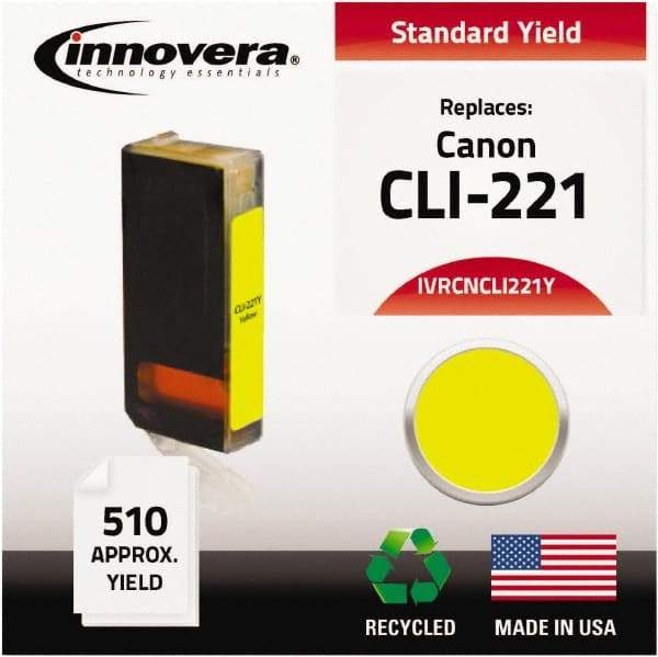 innovera - Yellow Inkjet Printer Cartridge - Use with Canon PIXMA iP3600, iP4600, iP4700, MP560, MP620, MP640, MP980, MP990, MX860, MX870 - Eagle Tool & Supply