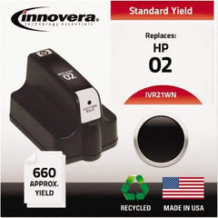 innovera - Black Inkjet Printer Cartridge - Use with HP Photosmart C5180, C6180, C7180, D6160, D7145, D7155, D7160, D7345, D7355, D7360, 3110, 3210, 3310, 8250 - Eagle Tool & Supply