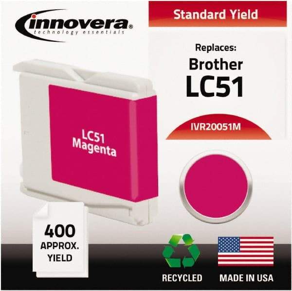 innovera - Magenta Ink Cartridge - Use with Brother DCP-130C, 330C, 350C, Fax 1360, 1860C, 1960C, 2480C, 2580C, MFC-230C, 240C, 440CN, 465CN, 665CW, 685CW, 845CW, 885CW, 3360C, 5460CN, 5860CN - Eagle Tool & Supply