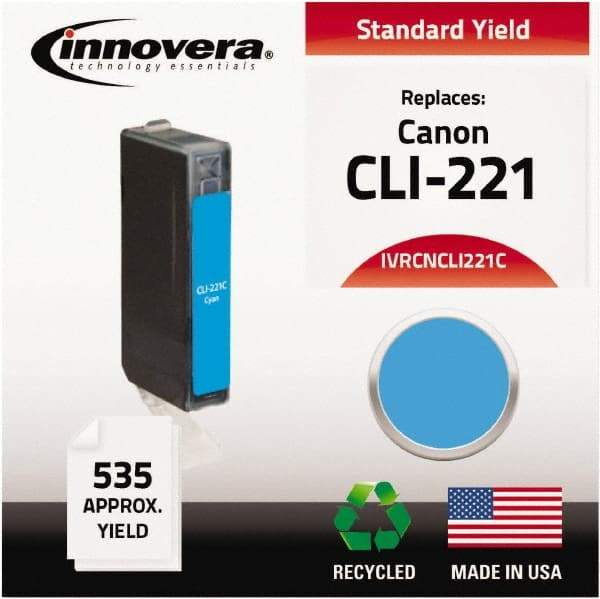 innovera - Cyan Inkjet Printer Cartridge - Use with Canon PIXMA iP3600, iP4600, iP4700, MP560, MP620, MP640, MP980, MP990, MX860, MX870 - Eagle Tool & Supply