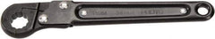 Proto - 11mm, Black Finish, Ratcheting Flare Nut Wrench - 12 Points, 5.437" OAL, Steel, Single End Head - Eagle Tool & Supply