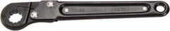 Proto - 18mm, Black Finish, Ratcheting Flare Nut Wrench - 12 Points, 7-1/4" OAL, Steel, Single End Head - Eagle Tool & Supply