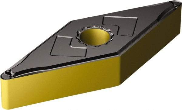 Sandvik Coromant - VNMG332 LC Grade 1515 Carbide Turning Insert - TiCN/Al2O3/TiN Finish, 35° Diamond, 3/8" Inscr Circle, 3/16" Thick, 1/32" Corner Radius - Eagle Tool & Supply