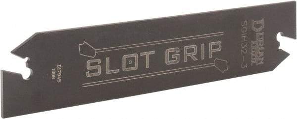 Dorian Tool - 1-1/4" Blade Height, 0.0941" Blade Width, 5.9016" OAL, Neutral Cut, Double End Indexable Cut-Off Blade - SGIH Blade - Eagle Tool & Supply