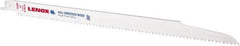 Lenox - 12" Long x 3/4" Thick, Bi-Metal Reciprocating Saw Blade - Straight Profile, 6 TPI, Toothed Edge - Eagle Tool & Supply