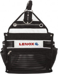 Lenox - 33 Pocket Black Ballistic Nylon Tool Tote - 10" Wide x 10" Deep x 12" High - Eagle Tool & Supply