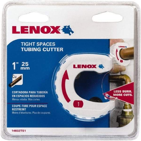 Lenox - 1" Pipe Capacity, Tube Cutter - Cuts Copper - Eagle Tool & Supply