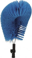 Vikan - Polyester Clean In Place Brush - 4-13/32" Bristle Length, 20" Long Head, Blue - Eagle Tool & Supply