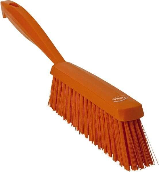 Vikan - 14" OAL, Polyester Staple Set Bench Brush - 2" Bristle Length, 6-3/8" Long Head, Orange - Eagle Tool & Supply