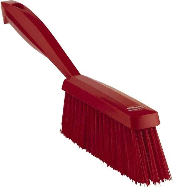 Vikan - 14" OAL, Polyester Staple Set Bench Brush - 2" Bristle Length, 6-3/8" Long Head, Red - Eagle Tool & Supply